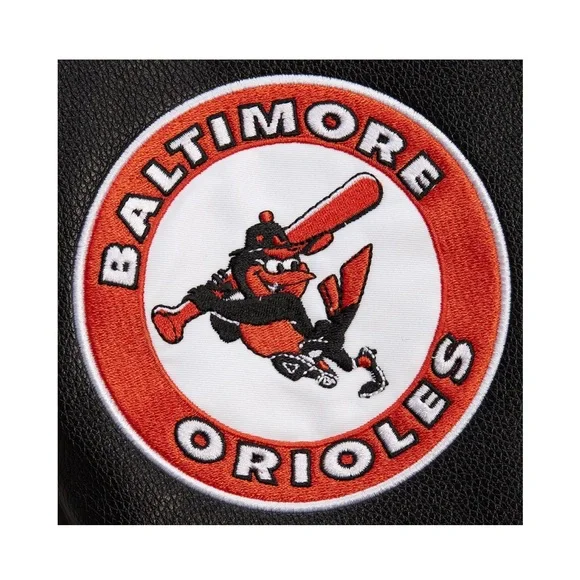 NWT Mitchell & Ness Men’s Baltimore Orioles Black Varsity Jacket